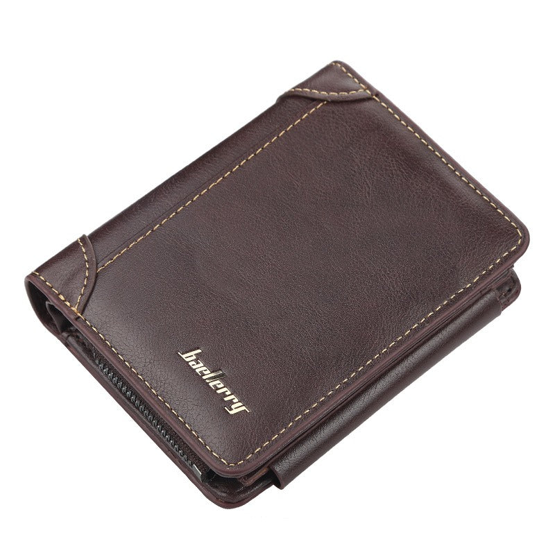 Multi-slot Three-fold Trendy Short Wallet for Men and Women