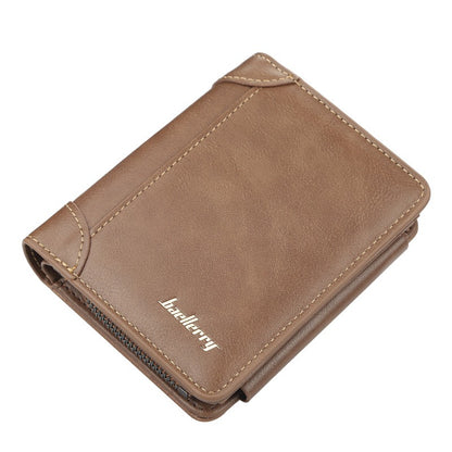 Multi-slot Three-fold Trendy Short Wallet for Men and Women