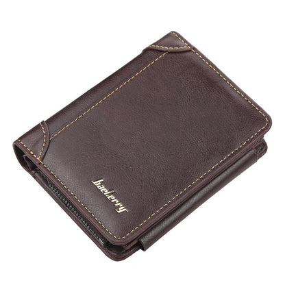 Multi-slot Three-fold Trendy Short Wallet for Men and Women