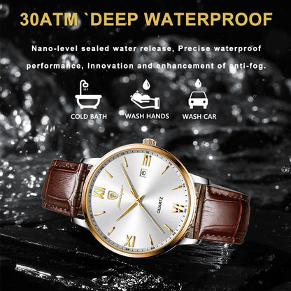 POEDAGAR business watch -Gold white